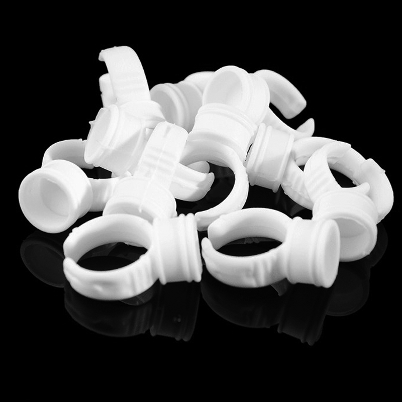 Wholesale Disposable PMU Tattoo Accessories Ink Pigments Holder Rings Cups,Finger ring cup Holder for Ink Pigment